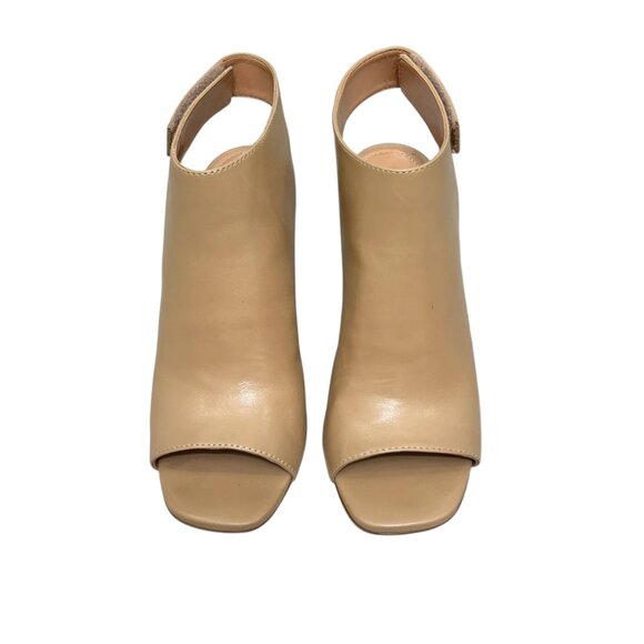 Vince Camuto Anglessi Leather Open Toe Heel Bootie women's size 9 - Picture 2 of 9